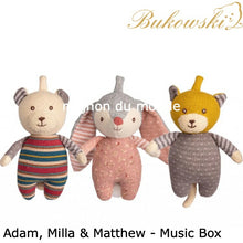 画像をギャラリービューアに読み込む, 【Bukowski Adam, Milla, Matthew】music box ブコウスキー オルゴール ぬいぐるみ